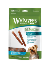 Load image into Gallery viewer, WHIMZEES Veggie Sausage Small - 28 pack