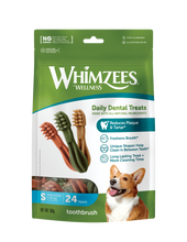 Load image into Gallery viewer, WHIMZEES Toothbrush Small - 24 pack