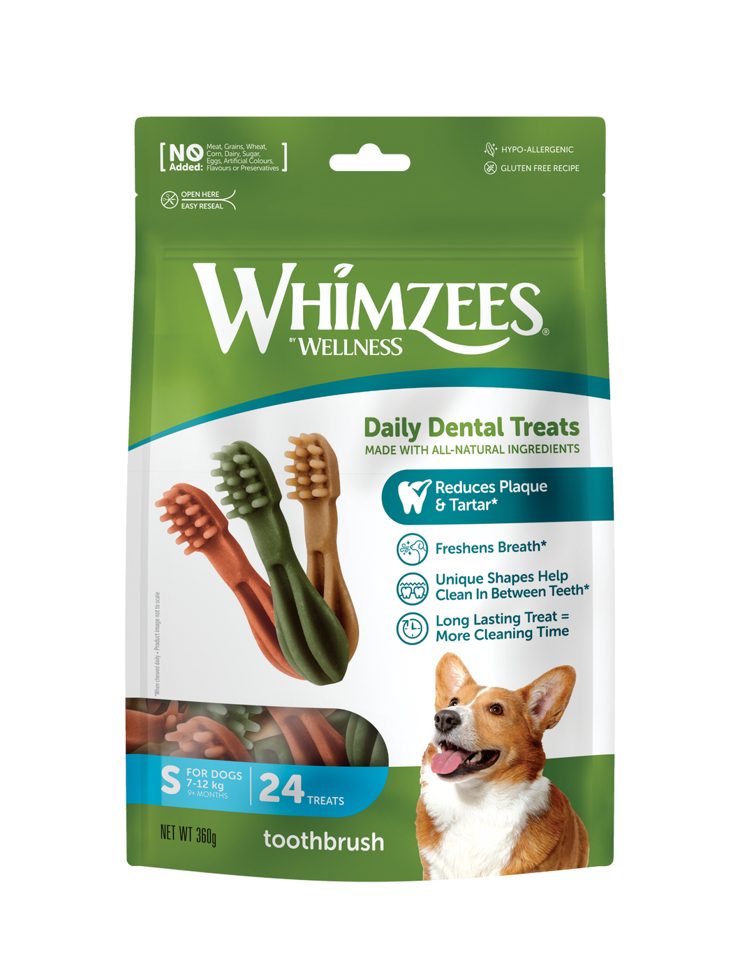 WHIMZEES Toothbrush Small - 24 pack