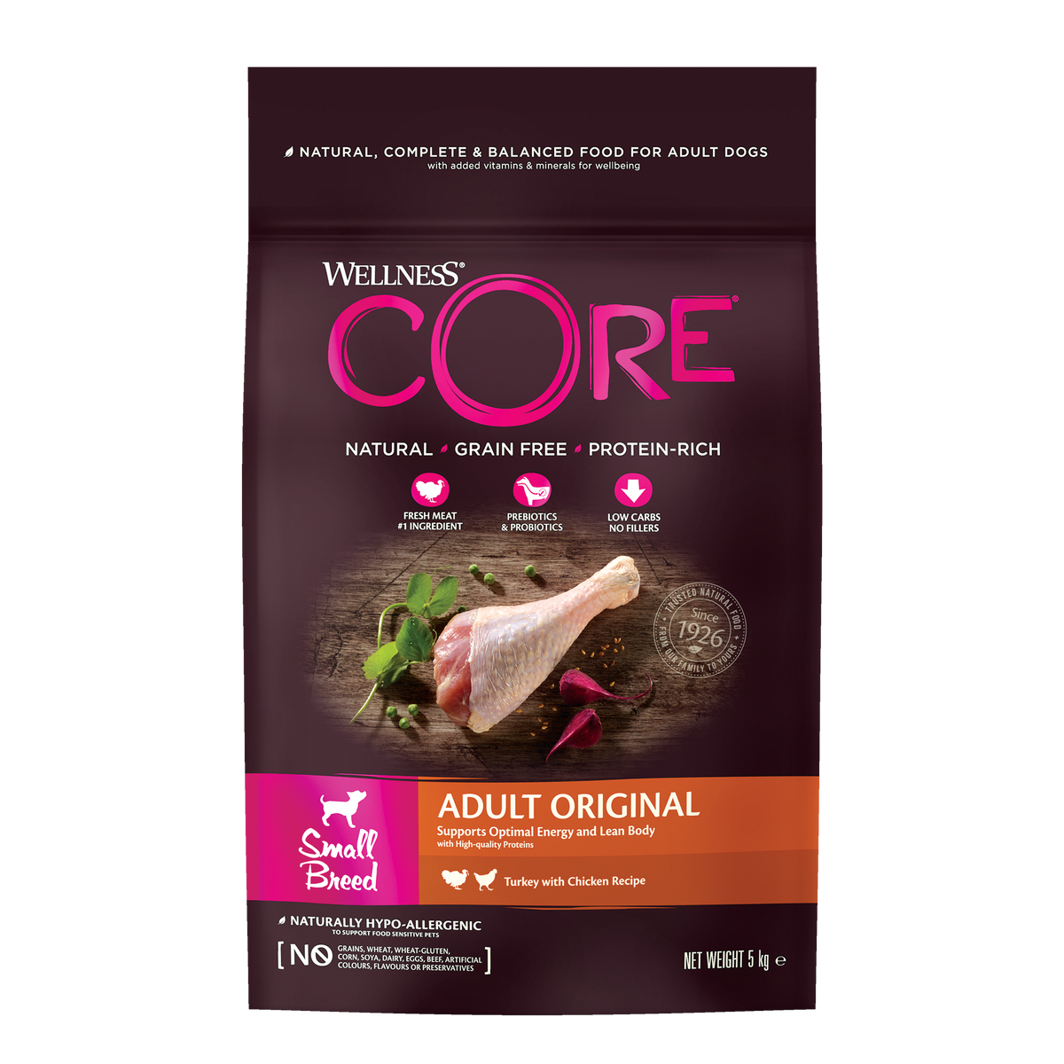 Wellness core small dog best sale food