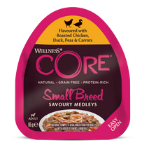 Load image into Gallery viewer, Wellness CORE Small Breed Savoury Medley Butchers Selection Multipack 6x85g