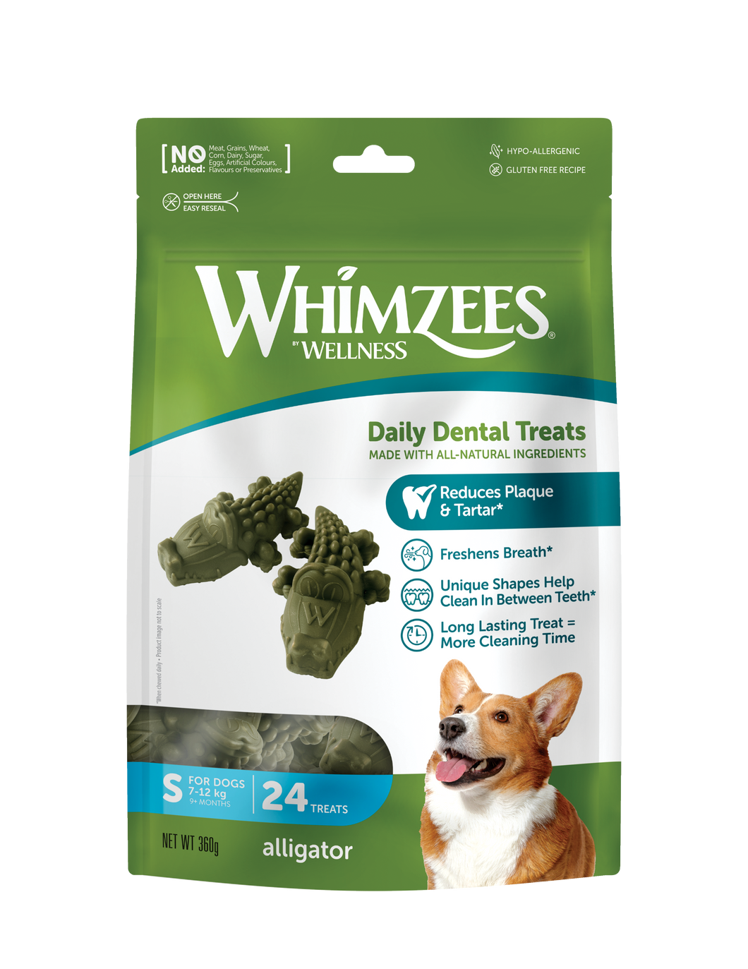 WHIMZEES Alligator Small - 24 pack