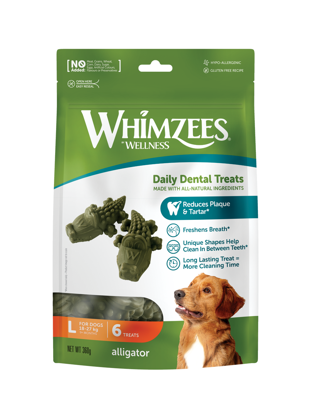 WHIMZEES Alligator Large - 6 pack
