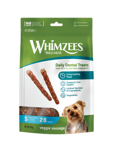 WHIMZEES Veggie Sausage Small - 28 pack