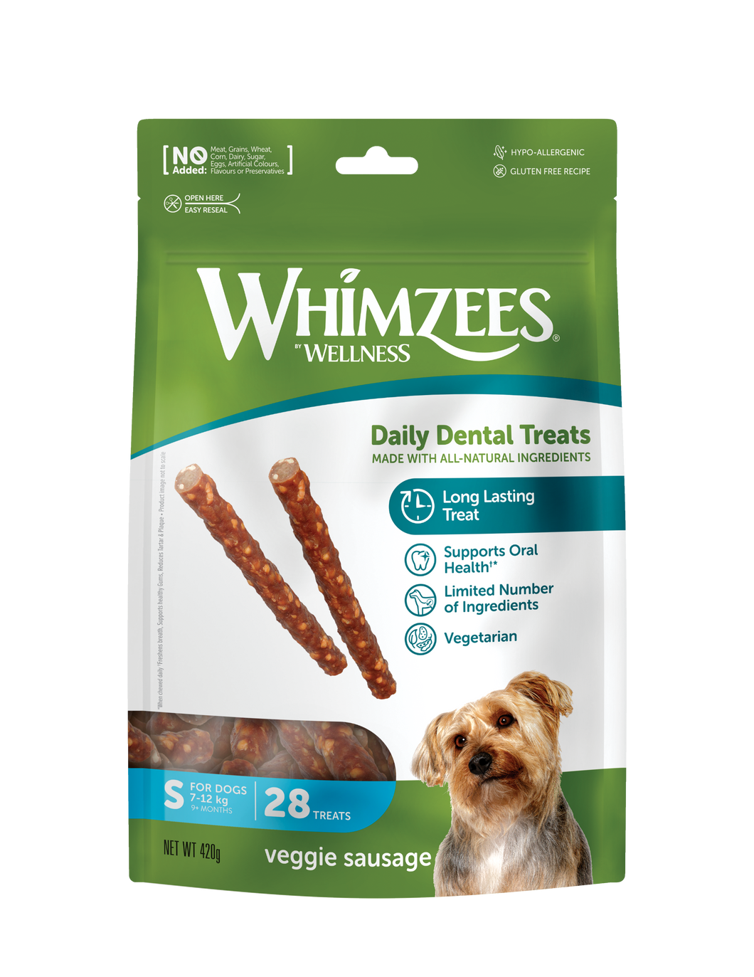 WHIMZEES Veggie Sausage Small - 28 pack