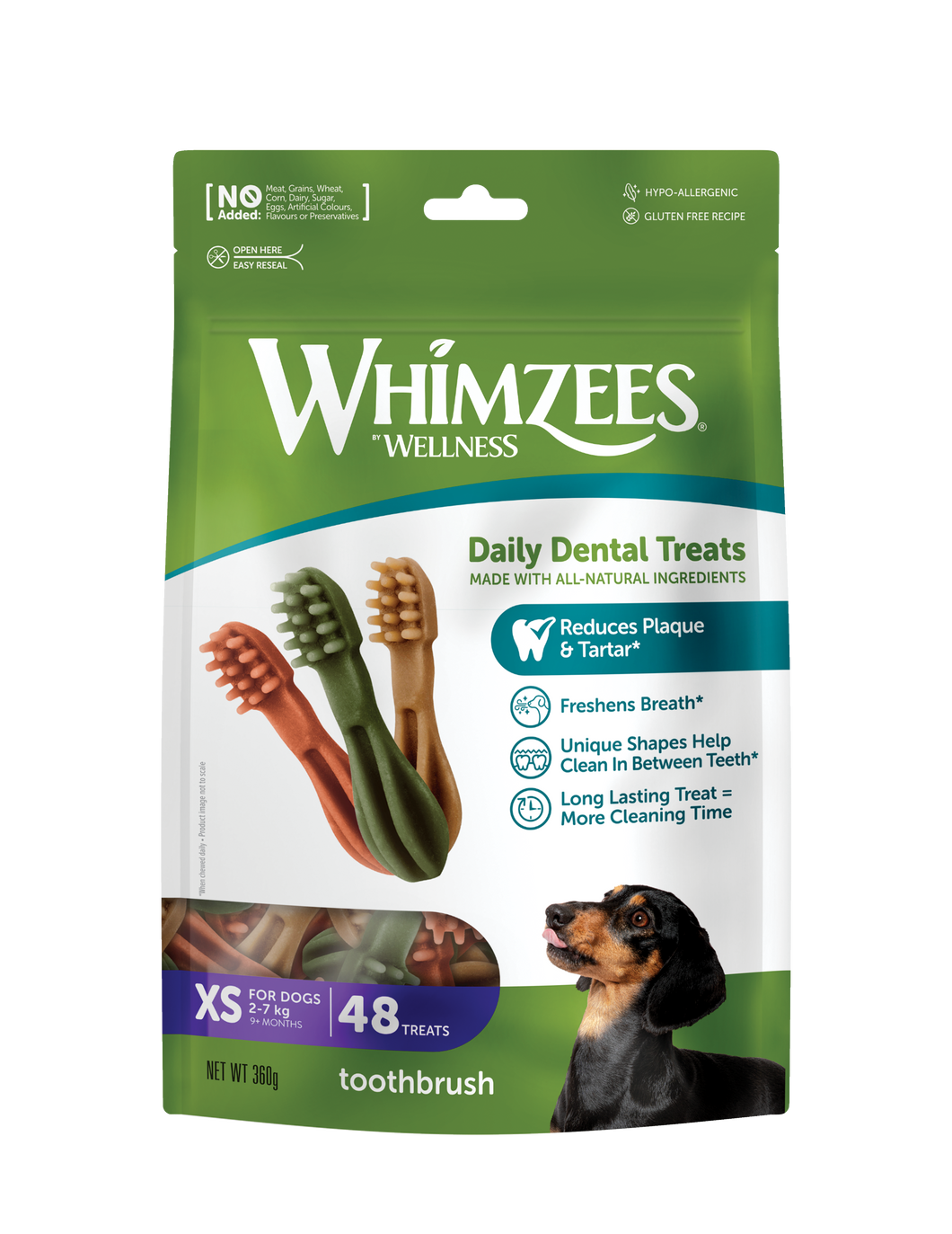 WHIMZEES Toothbrush Extra Small - 48 pack