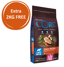 Load image into Gallery viewer, Wellness CORE Large Breed Adult Chicken 10kg + 2KG FREE
