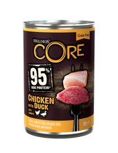 Load image into Gallery viewer, Wellness CORE Can 95% Chicken and Duck with Carrots 6 x 400g
