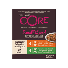 Load image into Gallery viewer, Wellness CORE Small Breed Savoury Medley Farmers Selection Multipack 6x85g
