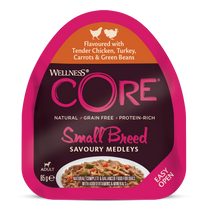 Load image into Gallery viewer, Wellness CORE Small Breed Savoury Medley Farmers Selection Multipack 6x85g
