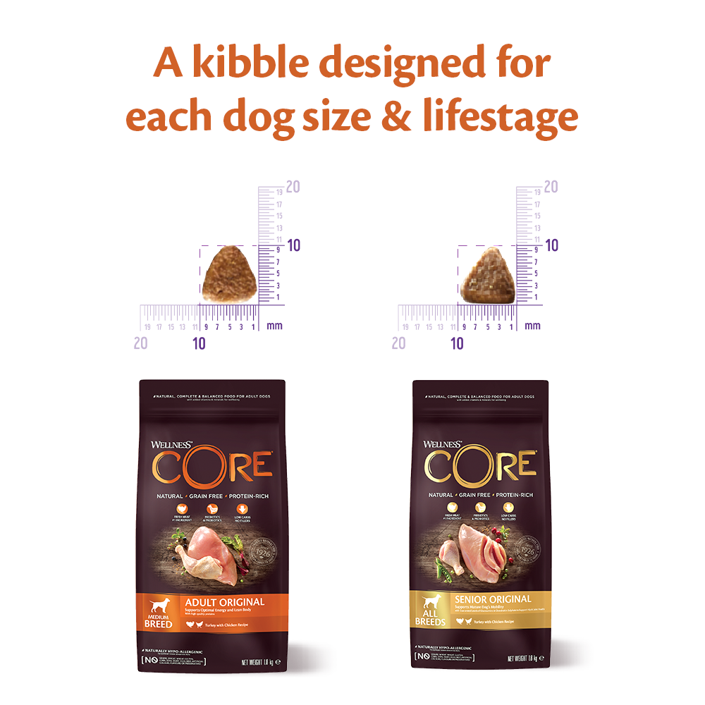 Core senior deals dog food